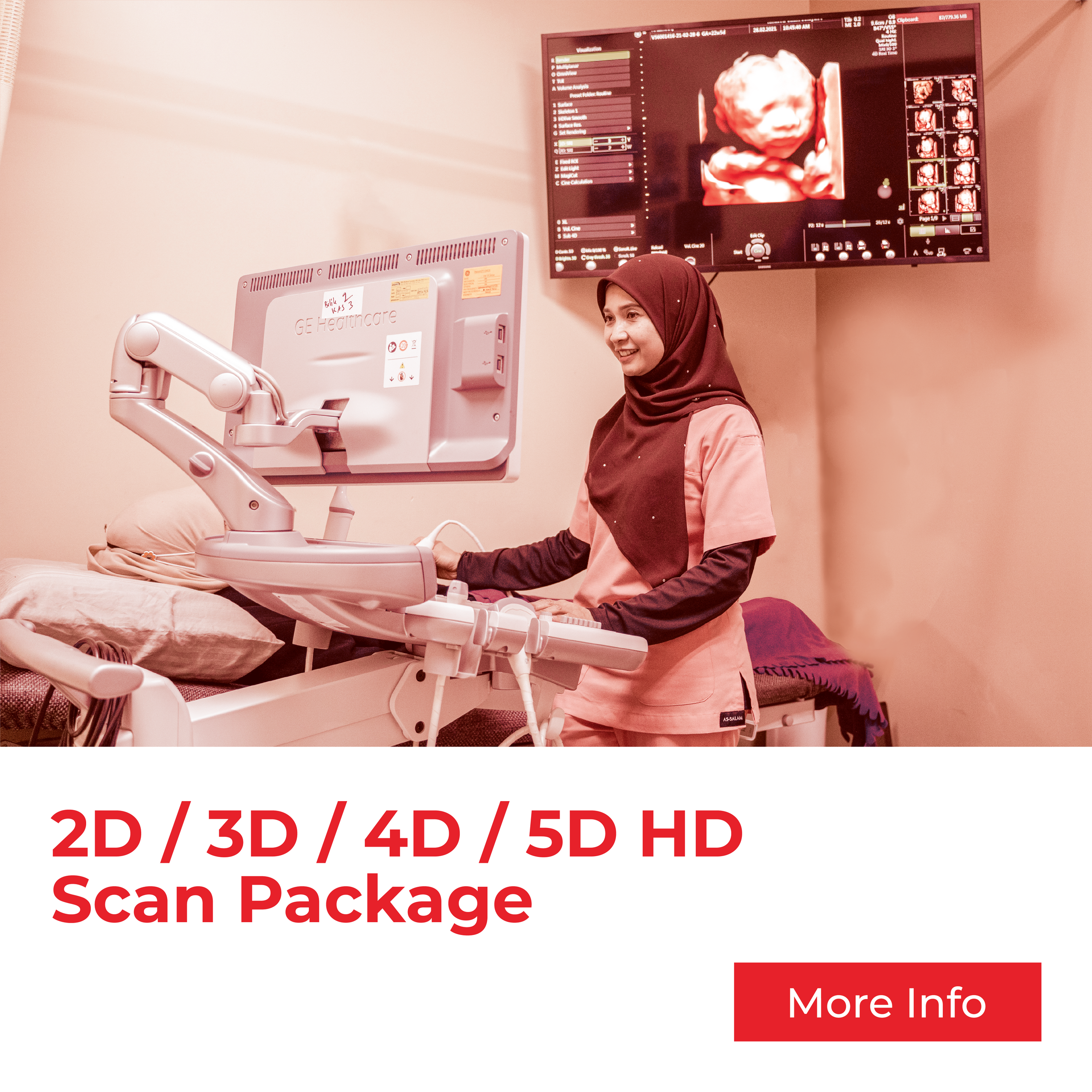 Clinic Ultrasound Scan Package & services in Malaysia - 2D/3D/4D/5D scan by Klinik As Salam